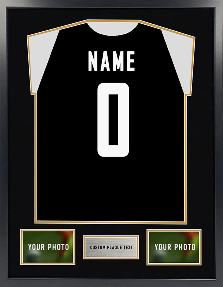 Black and gold Shirt Framing Kit