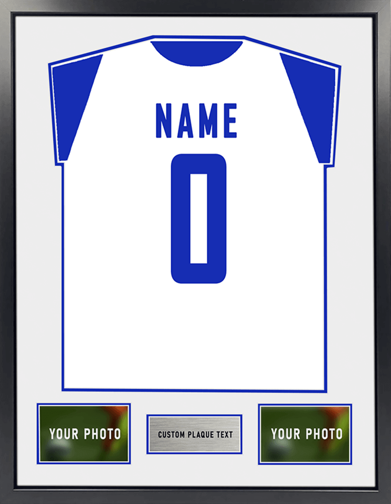 England White and Blue Shirt Framing Kit