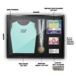 2025 Paris Marathon Medal and Vest Framing Kit - Image 2