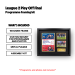 AFC Wimbledon 2025 League 2 Play Off Programme Framing Kit - Image 3