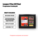 Charlton Athletic 2025 League 1 Play Off Winners Programme Framing Kit - Image 2