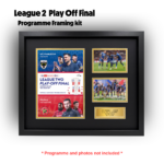 AFC Wimbledon 2025 League 2 Play Off Programme Framing Kit