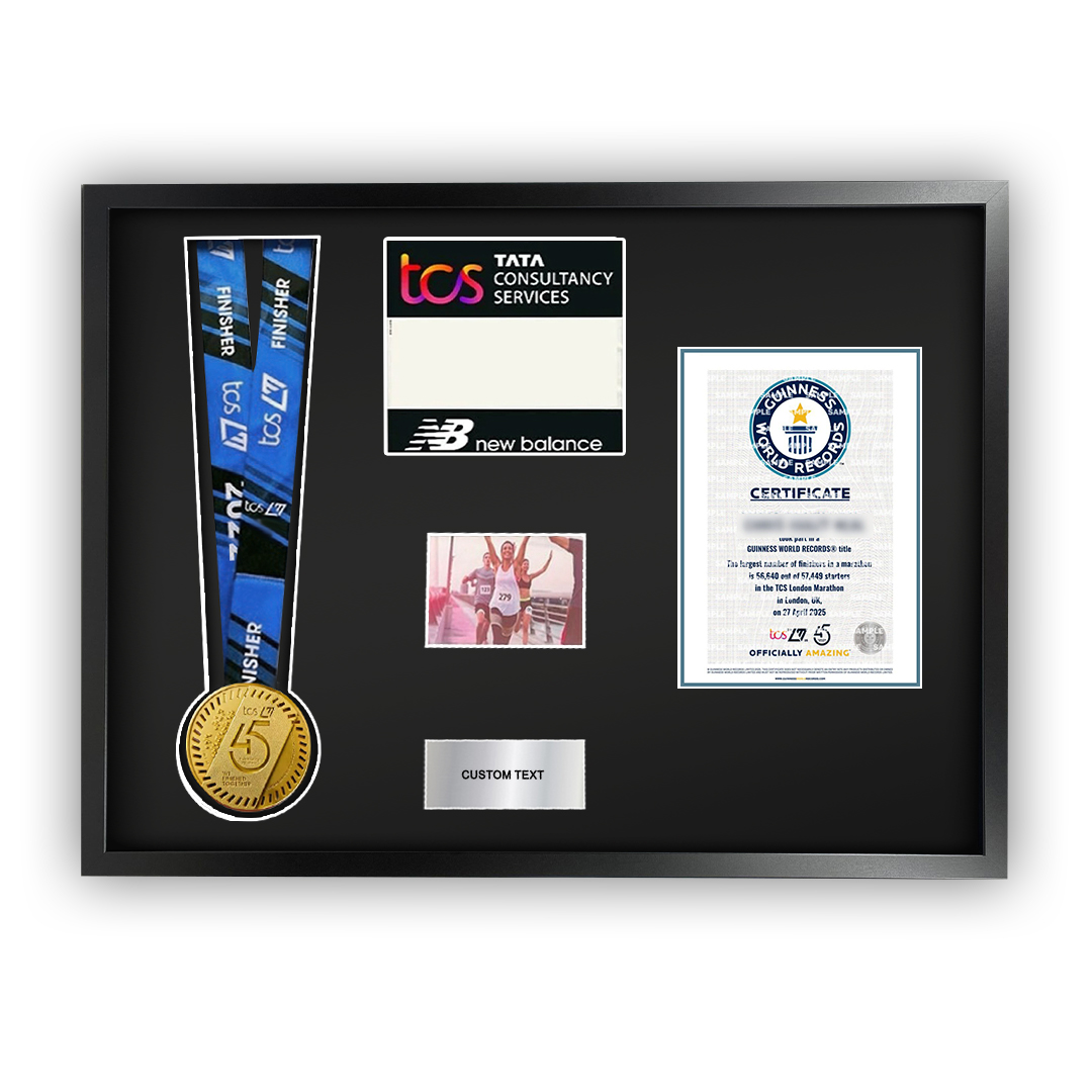 carouselmaker_image_1 (6) 2025 London Marathon Medal + GWR Certificate Framing Kit - Image 1