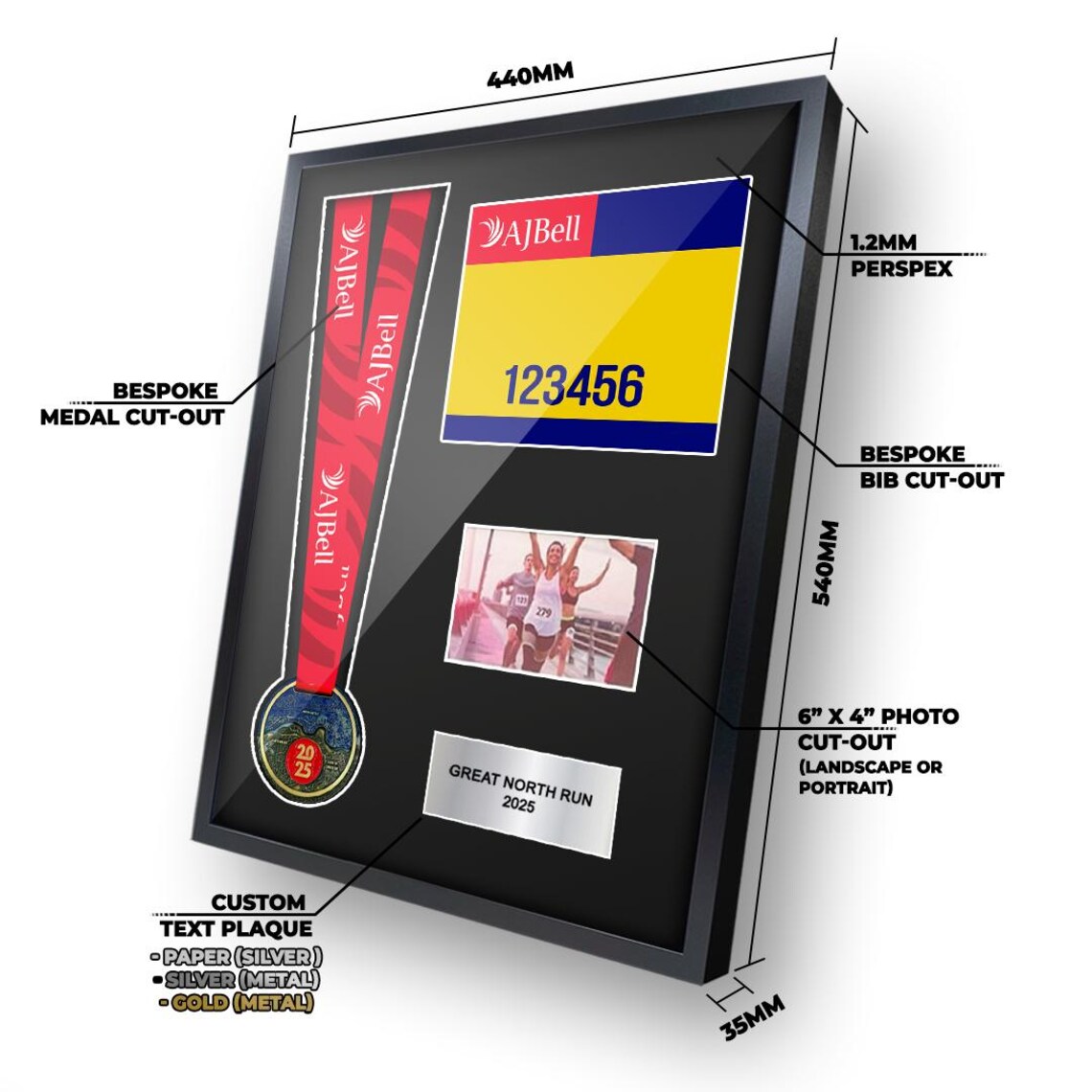 Great North Run Medal Framing Kit