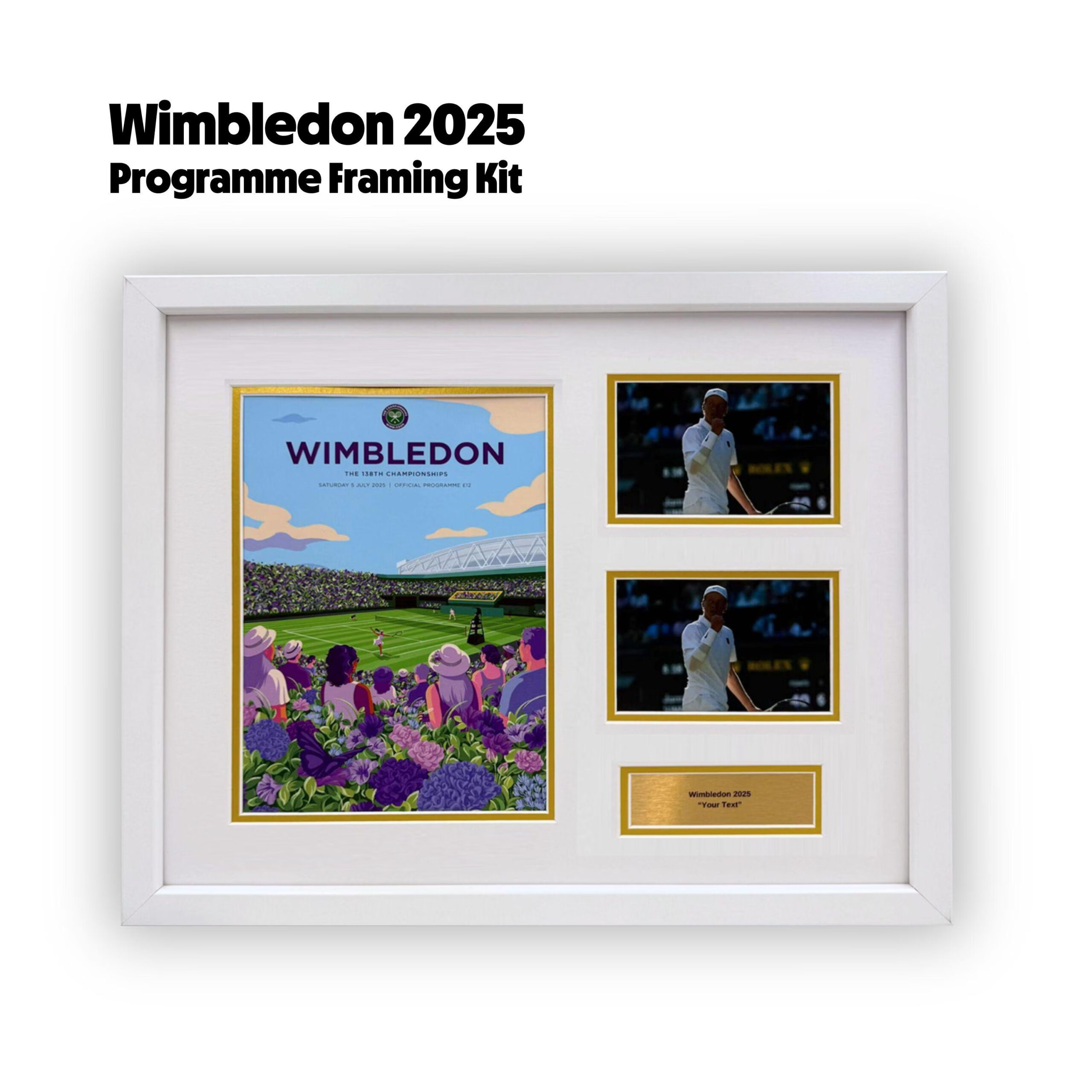 2025 Wimbledon Tennis Programme Framing Kit 2025 Wimbledon Tennis Programme Framing Kit